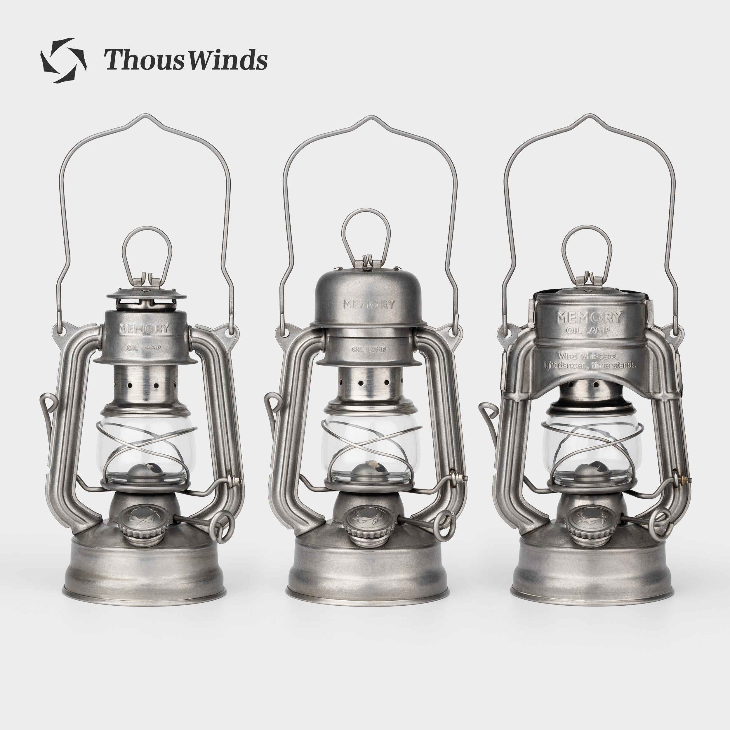 Thous Winds Memory Oil Lamp Outdoor Camping Lantern