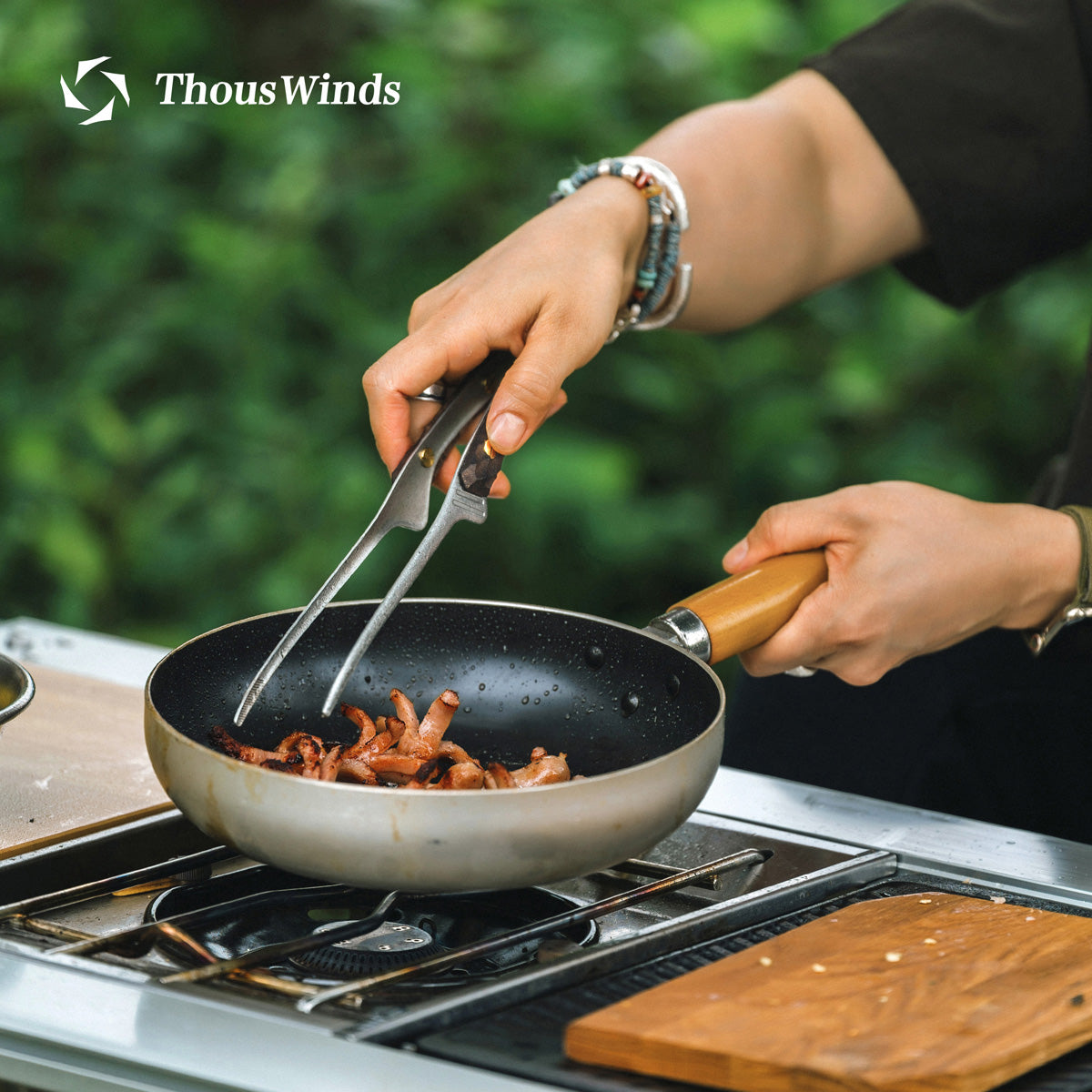 YAMA Wooden Food Tongs