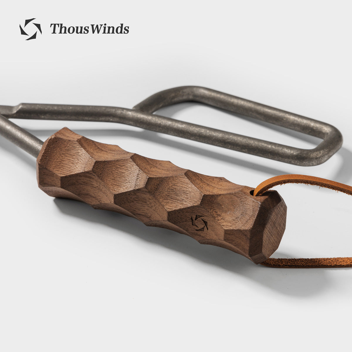 YAMA Wooden Titanium Wood Stove Tong