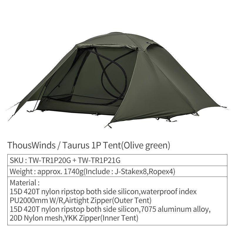 Taurus 1 Person Tent