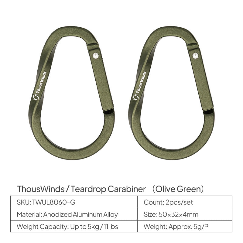 Teardrop Carabiner