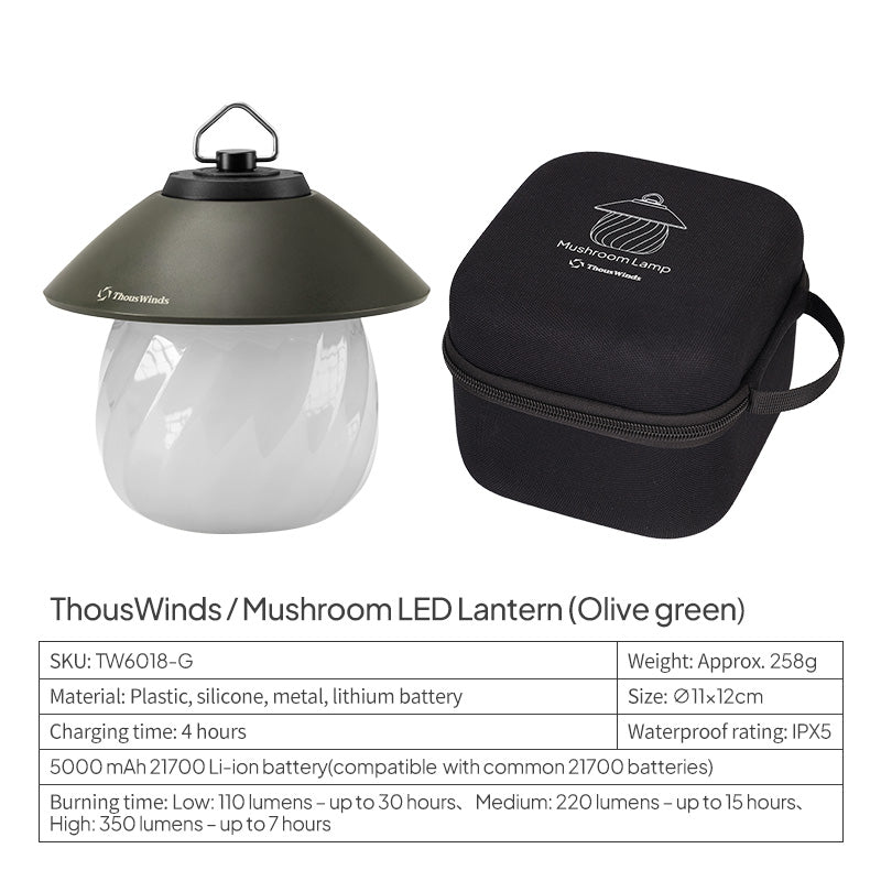 Mushroom LED Lantern