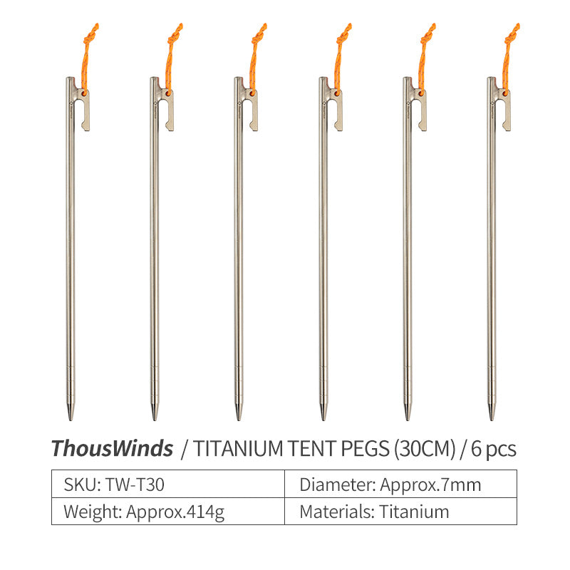 ThousWinds Ultralight Titanium Tent Pegs