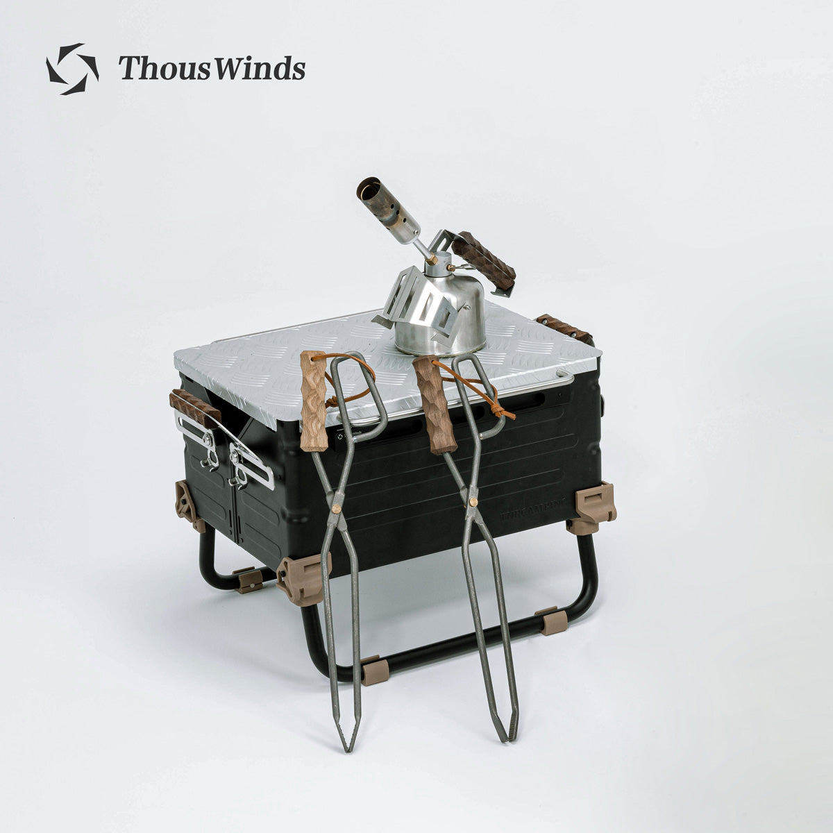 YAMA Wooden Titanium Wood Stove Tong