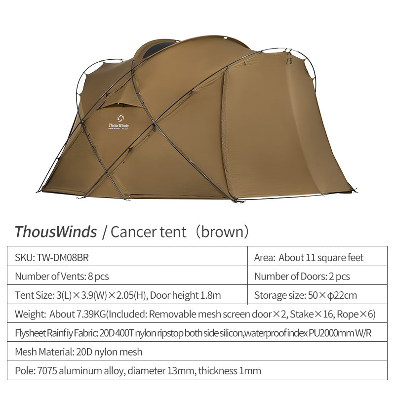 Cancer 8 Person Camping Tent