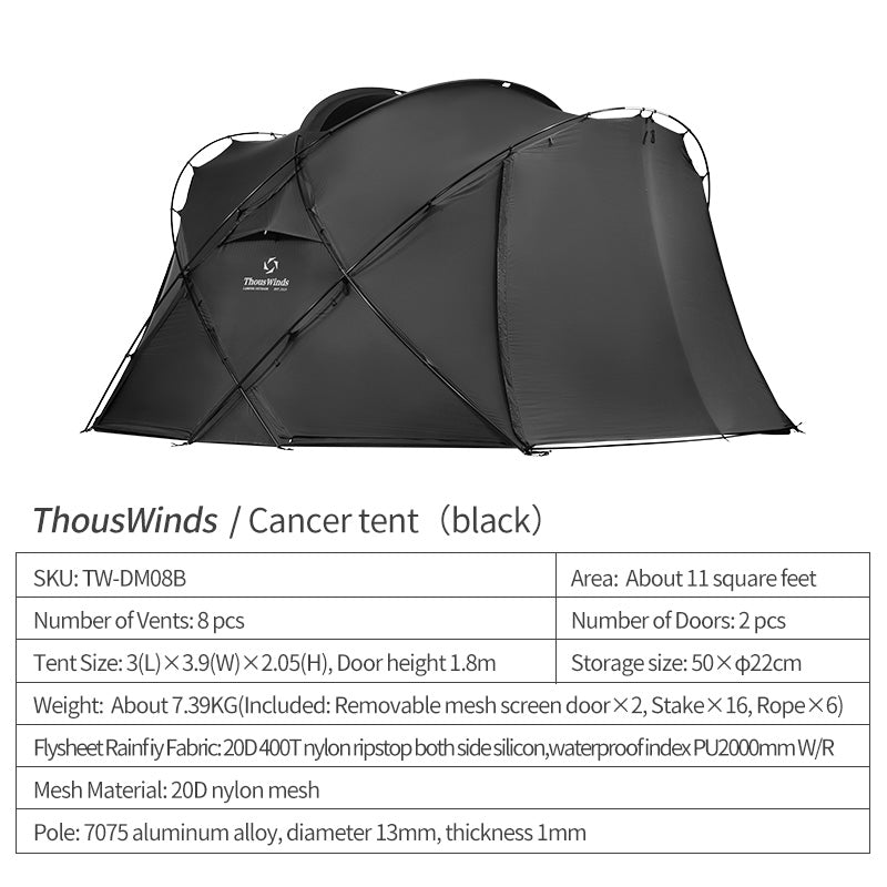 Cancer 8 Person Camping Tent