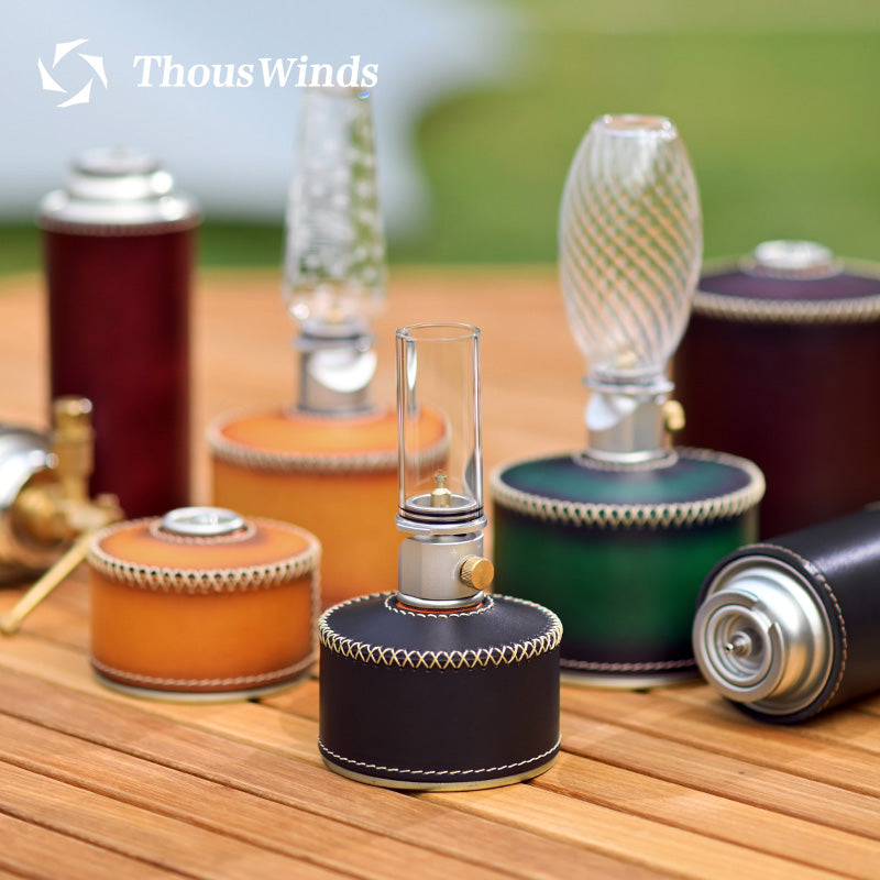 ThousWinds Handmade Vegetable Tanned Leather CB/OD Gas Tank Cover