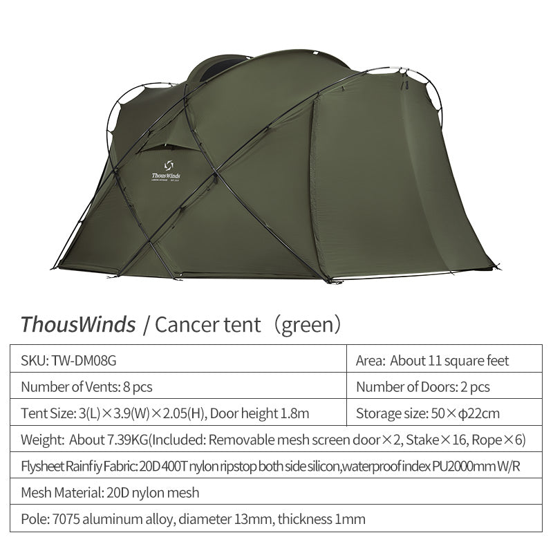 Cancer 8 Person Camping Tent
