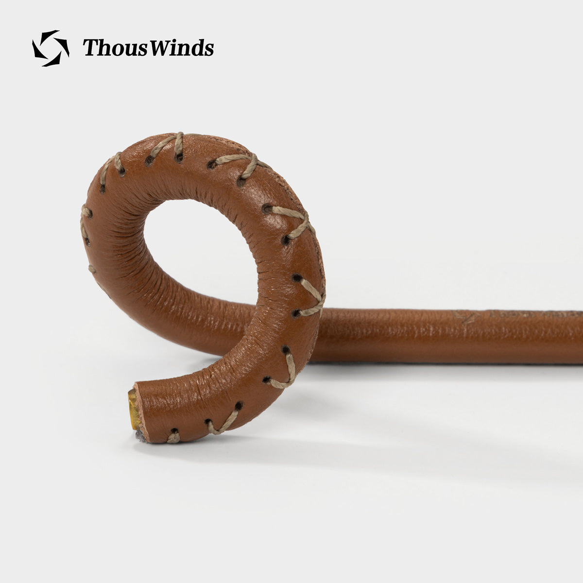 Brass Cowhide Lantern Hook Stand