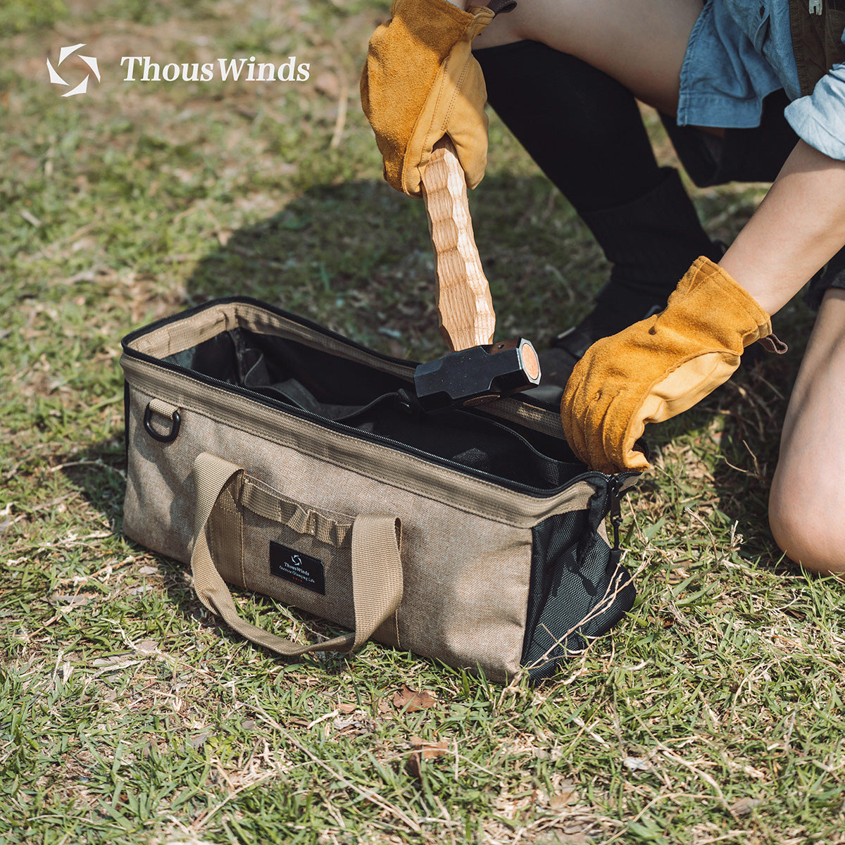 Tent Stakes Camping Tools Organiser Storage Bag