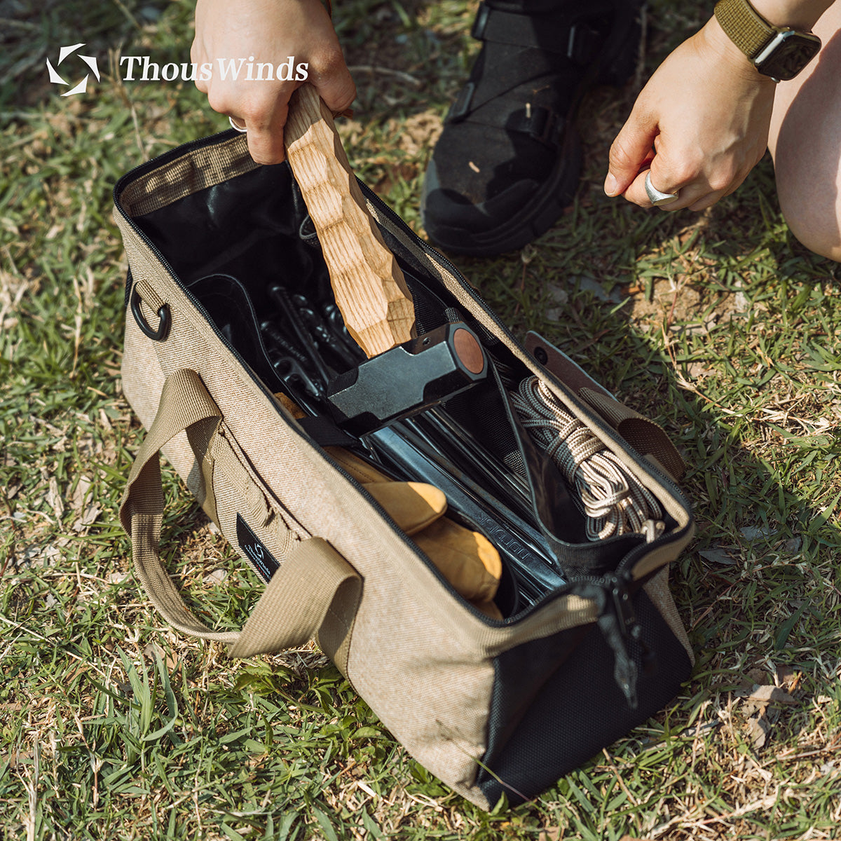 Tent Stakes Camping Tools Organiser Storage Bag