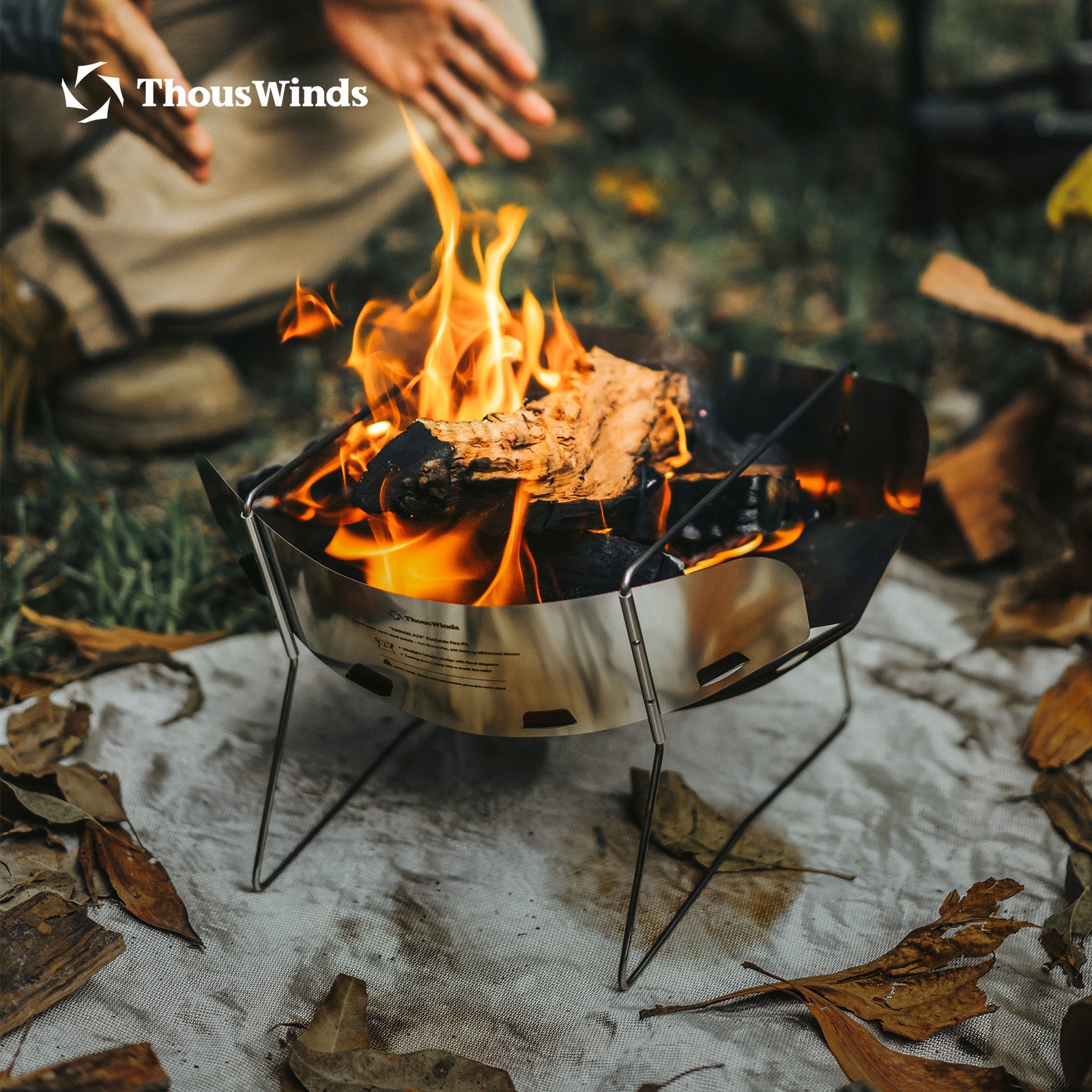 Thous Winds Stainless Steel Hanablaze UL Foldable Fire Pit