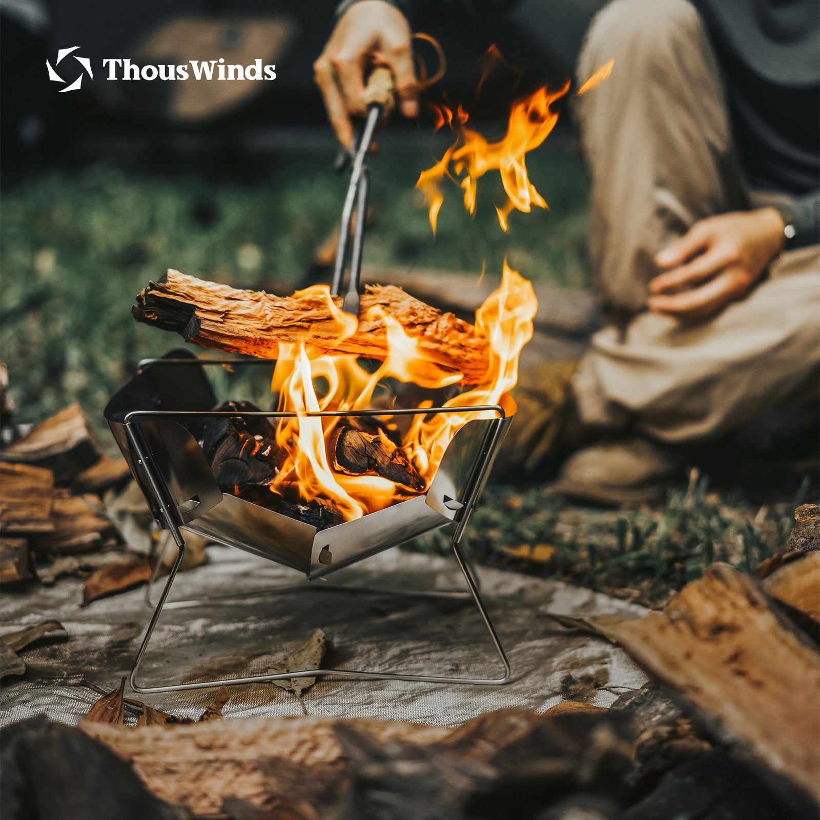 Thous Winds Stainless Steel Hanablaze UL Foldable Fire Pit
