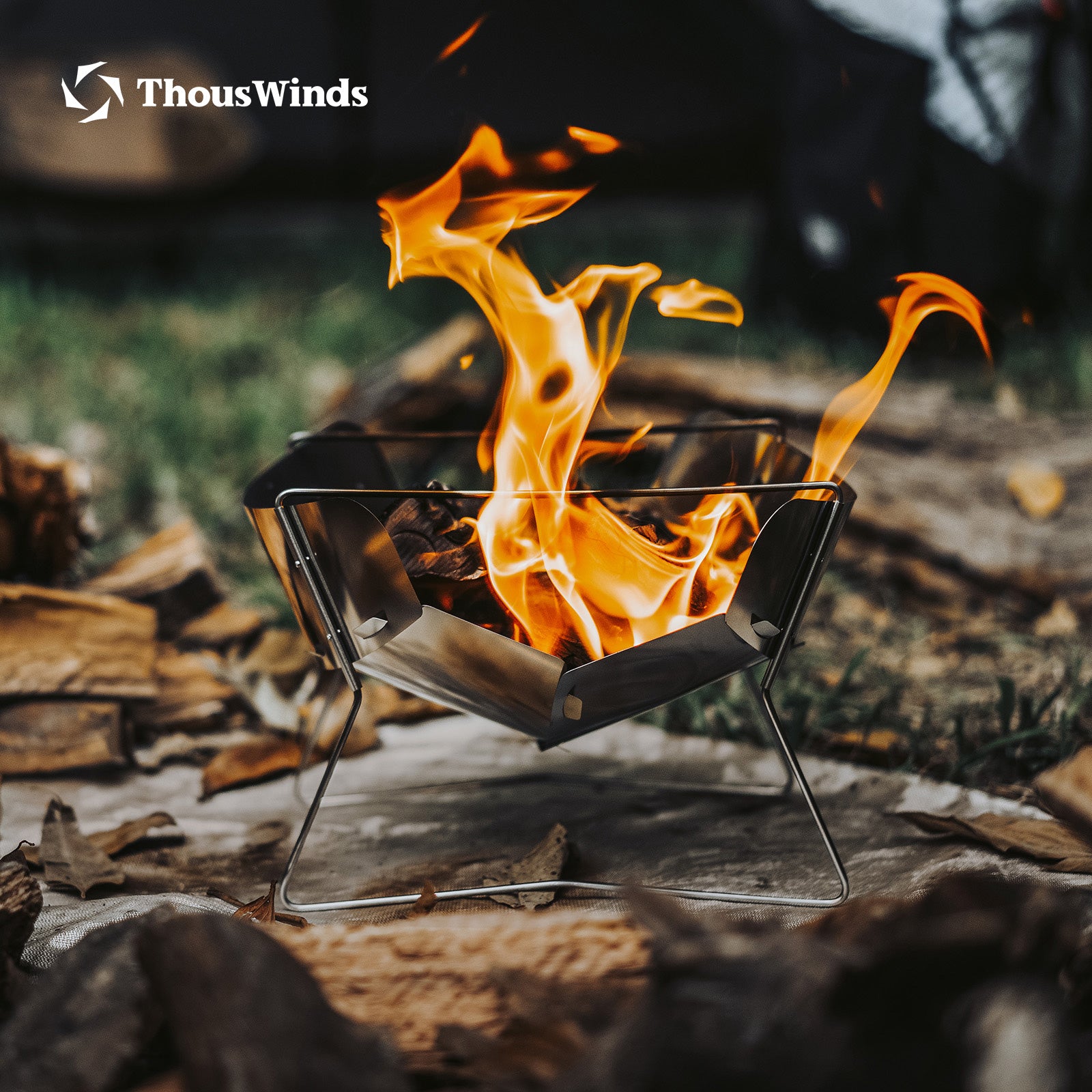 Thous Winds Stainless Steel Hanablaze UL Foldable Fire Pit