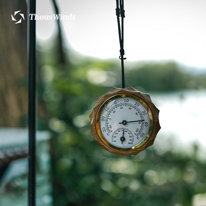 YAMA Wooden Thermometer Hygrometer