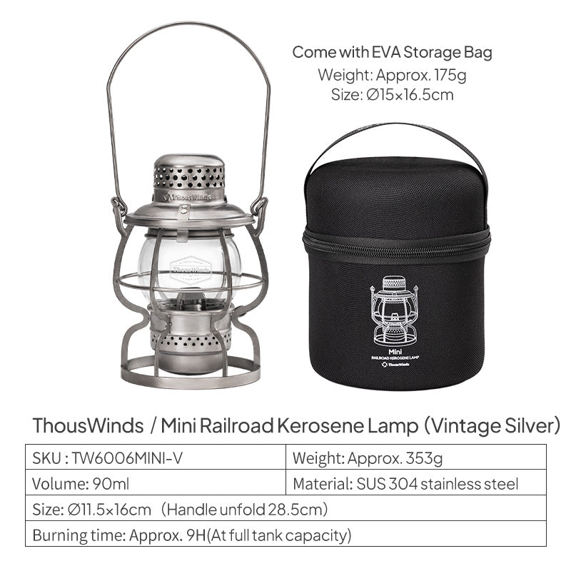 Mini Railroad Kerosene Lamp