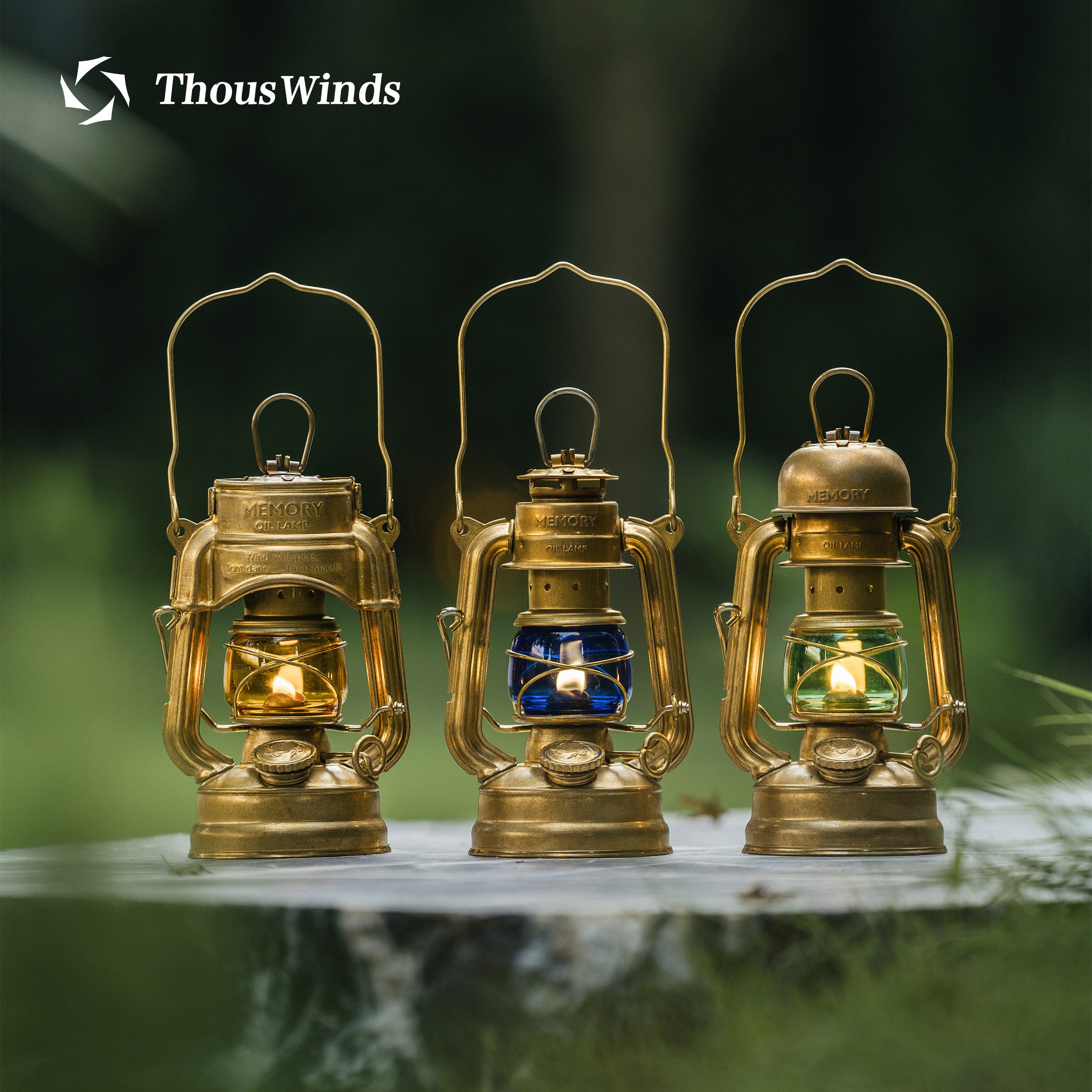Thous Winds Memory Oil Lamp Outdoor Camping Lantern