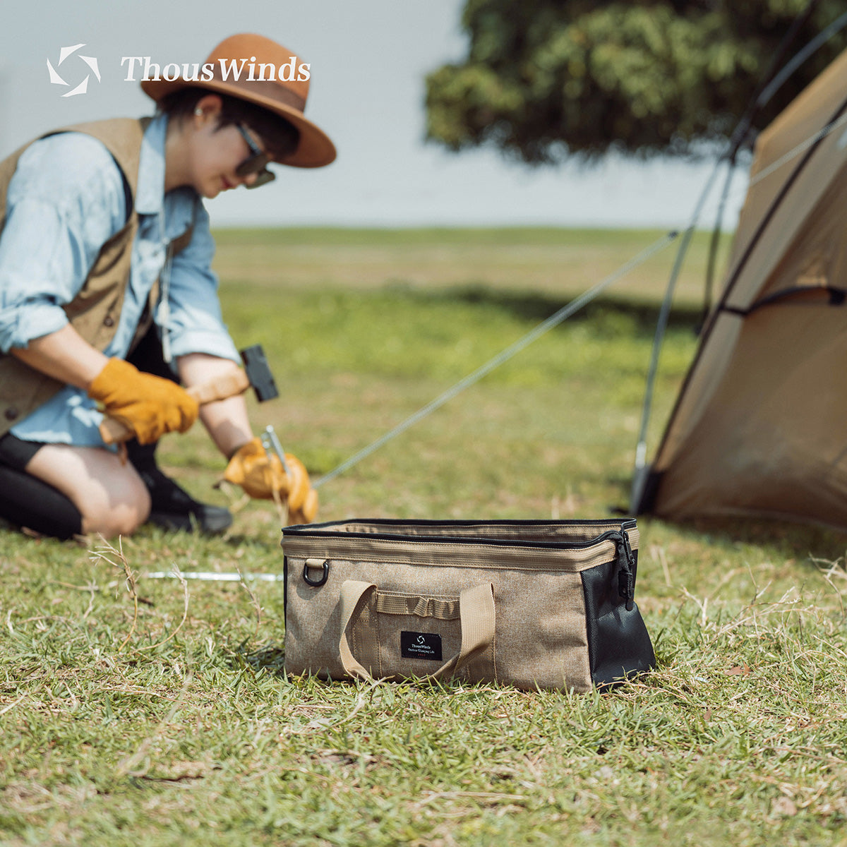 Tent Stakes Camping Tools Organiser Storage Bag