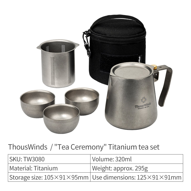 ThousWinds Tea Ceremony Titanium Tea Set