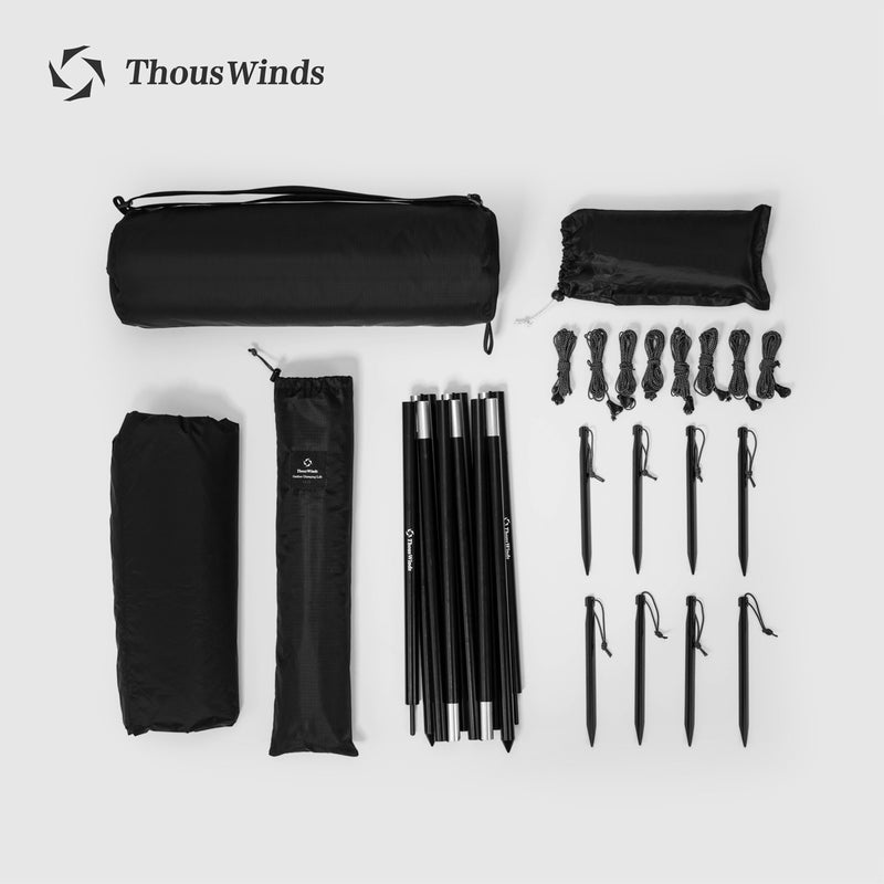 ThousWinds 40D Black Glue Sunscreen Coating Canopy