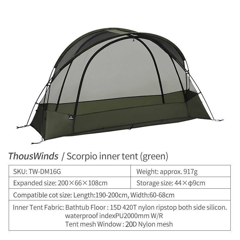 Scorpio 1 Person Cot Tent