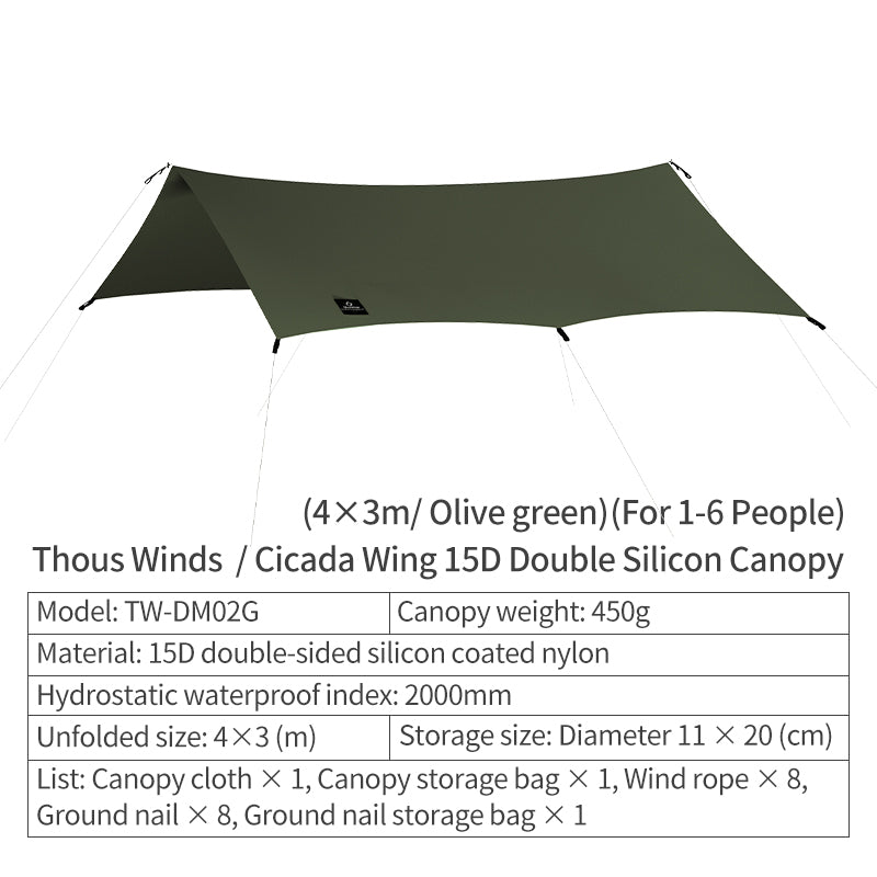 ThousWinds CICADA Wings Canopy