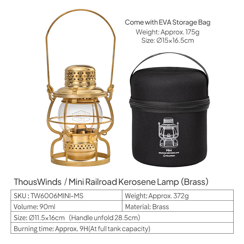Mini Railroad Kerosene Lamp