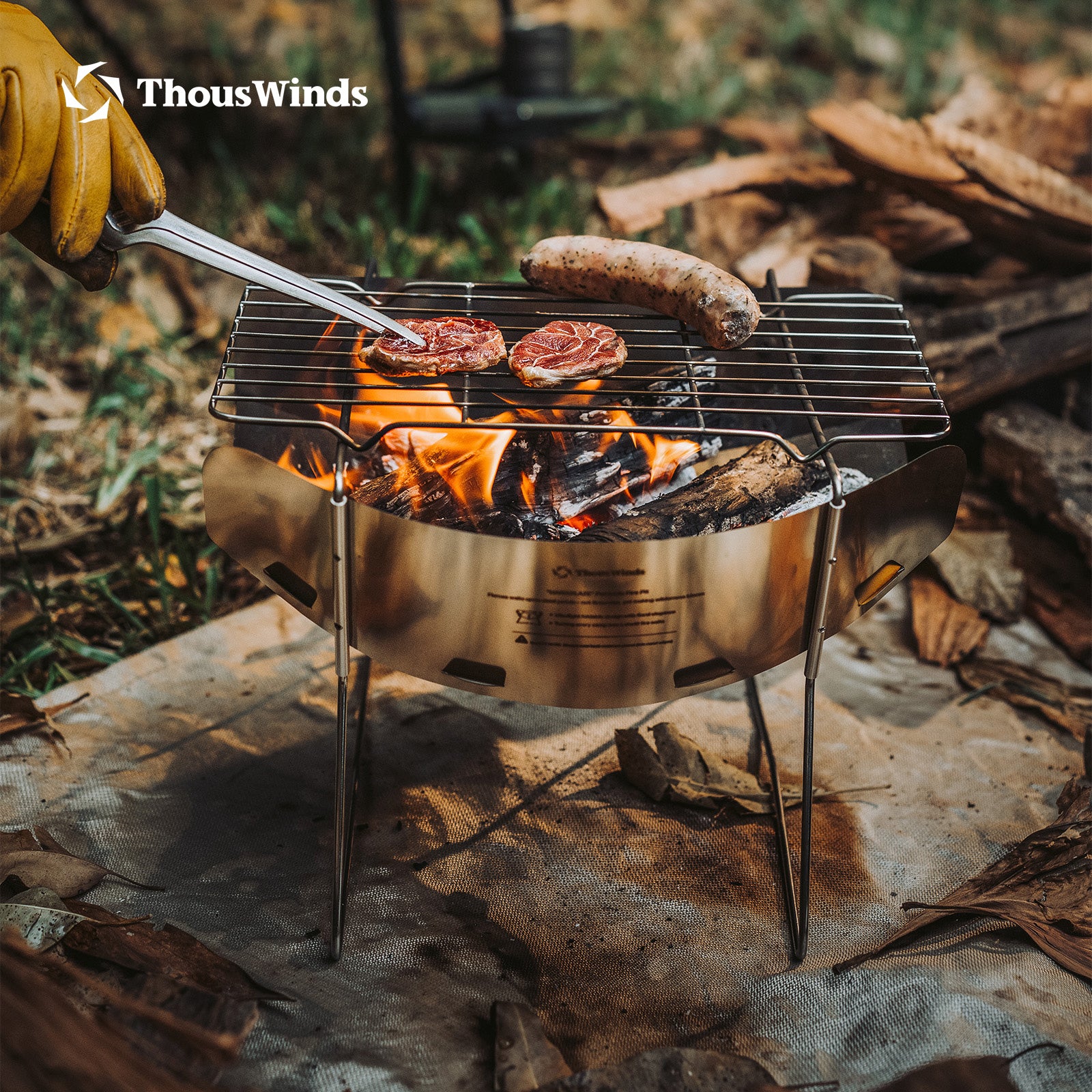 Thous Winds Stainless Steel Hanablaze UL Foldable Fire Pit