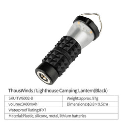 ThousWinds LIGHTHOUSE Micro Camping Lamp