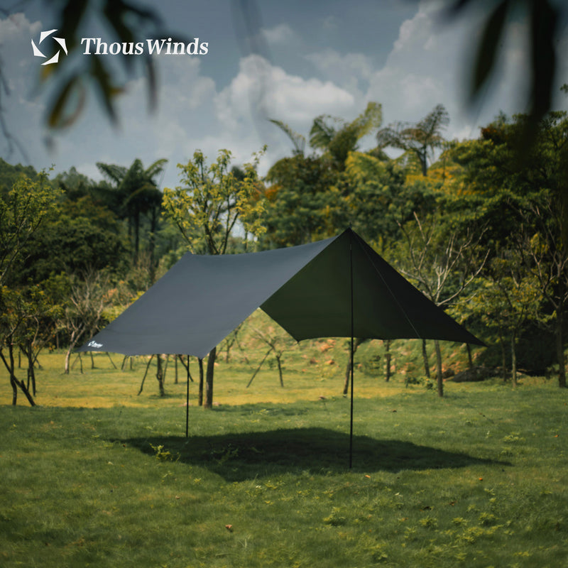ThousWinds 40D Black Glue Sunscreen Coating Canopy