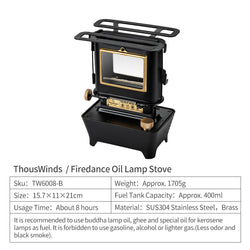 ThousWind Firedance Oil Lamp Stove