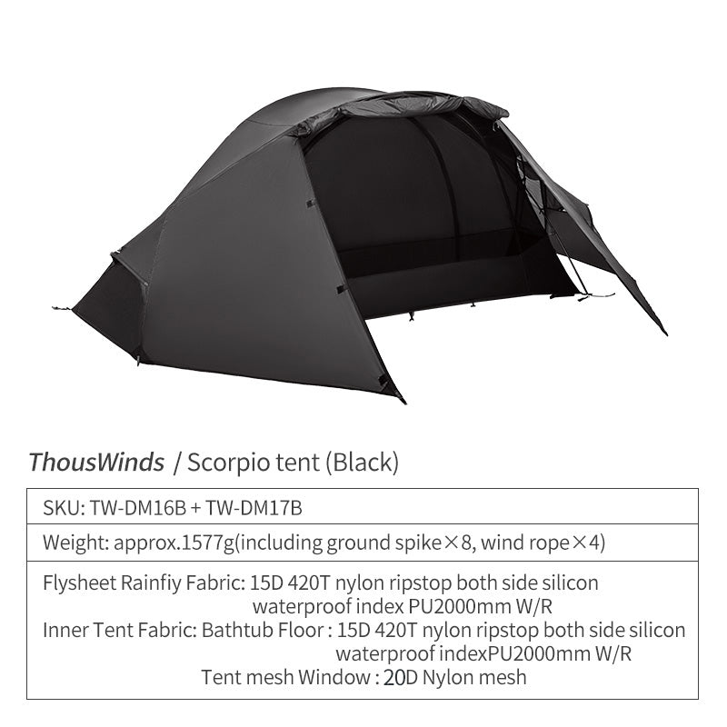ThousWinds Scorpio SCO 1P Tent – Thous Winds