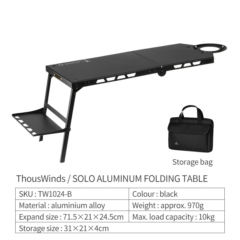 SOLO Aluminum Folding Table