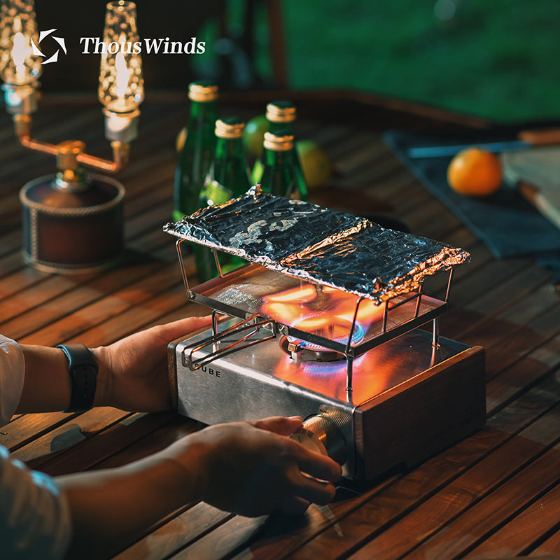 Thous Winds TW1003 Grilled Net Direct Fire Grilled Toast Bread Barbecue Net Rice Cake Grill Outdoor Camping Mini Grill
