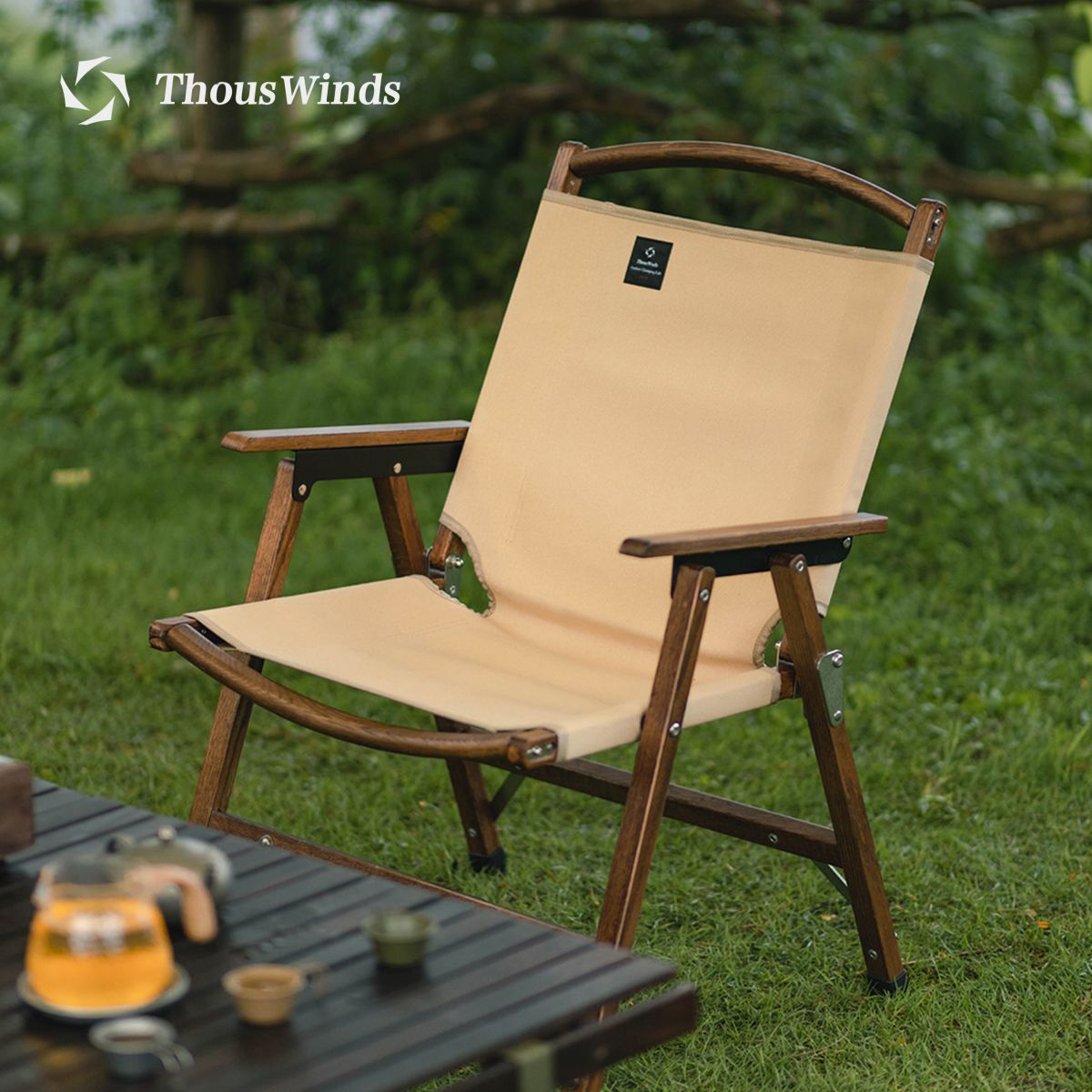 Thous Winds YAMA Wooden Kermit Chair-Extra Large Folding Outdoor Chair