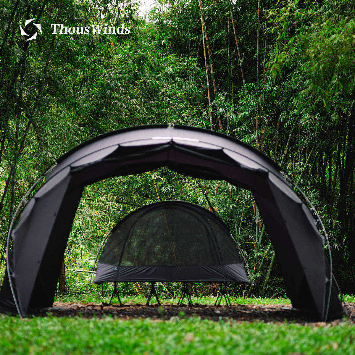 ThousWinds Aluminium Stand Tactical Camp Enlarged Bed + Scorpio Tent(I