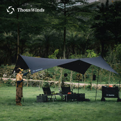 ThousWinds 40D Black Glue Sunscreen Coating Canopy