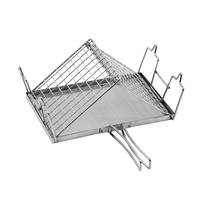 Thous Winds TW1003 Grilled Net Direct Fire Grilled Toast Bread Barbecue Net Rice Cake Grill Outdoor Camping Mini Grill