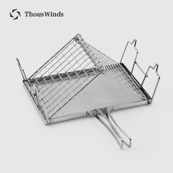 Thous Winds TW1003 Grilled Net Direct Fire Grilled Toast Bread Barbecue Net Rice Cake Grill Outdoor Camping Mini Grill