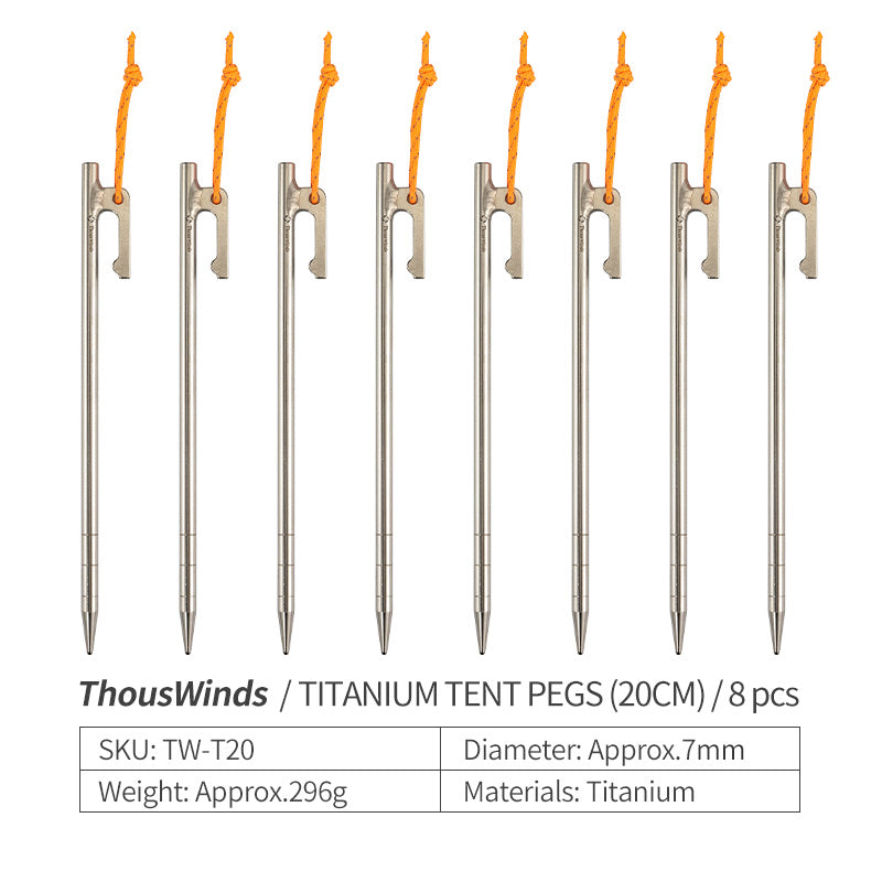 ThousWinds Ultralight Titanium Tent Pegs
