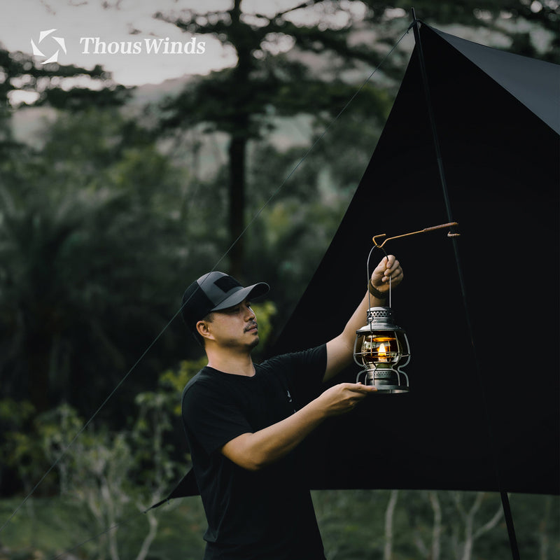 ThousWinds 40D Black Glue Sunscreen Coating Canopy