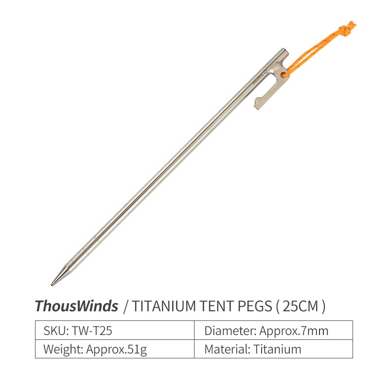 Ultralight Titanium Tent Pegs
