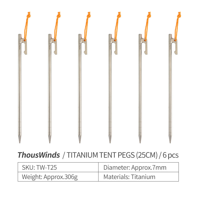 ThousWinds Ultralight Titanium Tent Pegs