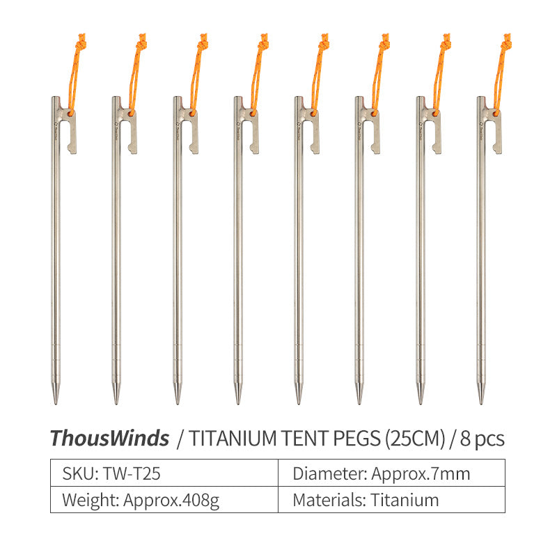 ThousWinds Ultralight Titanium Tent Pegs