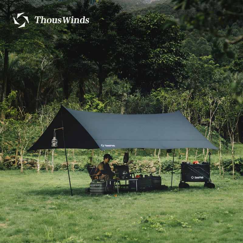 ThousWinds 40D Black Glue Sunscreen Coating Canopy