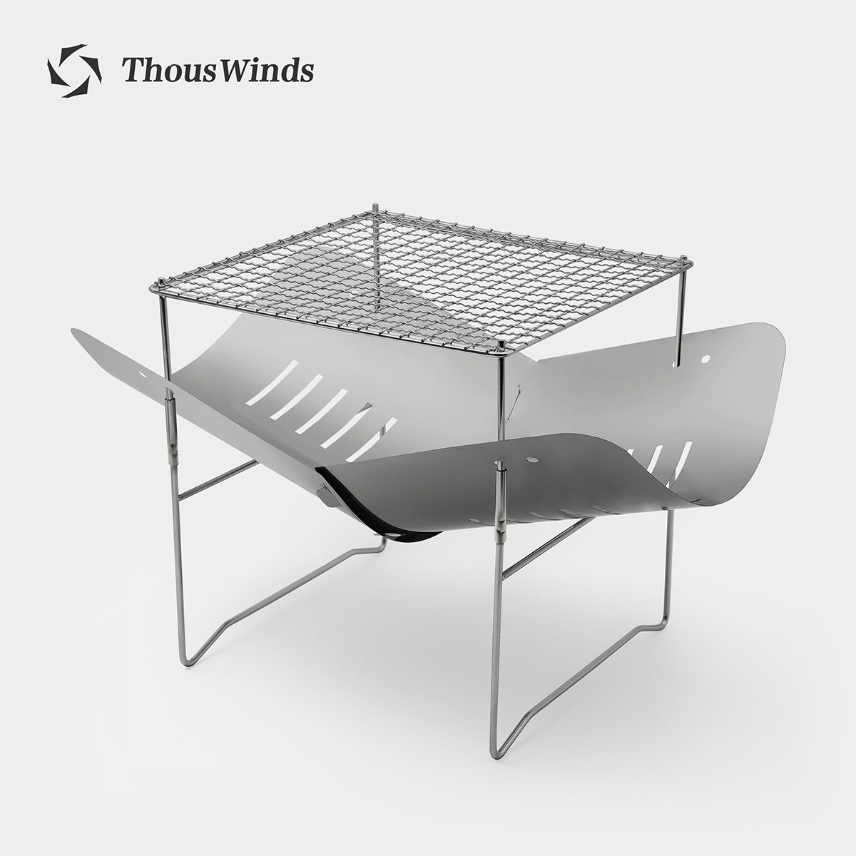 Thous Winds Titanium Campfire Wood Fire Stove Outdoor Camping Bushcraf Hunting Ultralight Heating Stove BBQ Cooking Stove