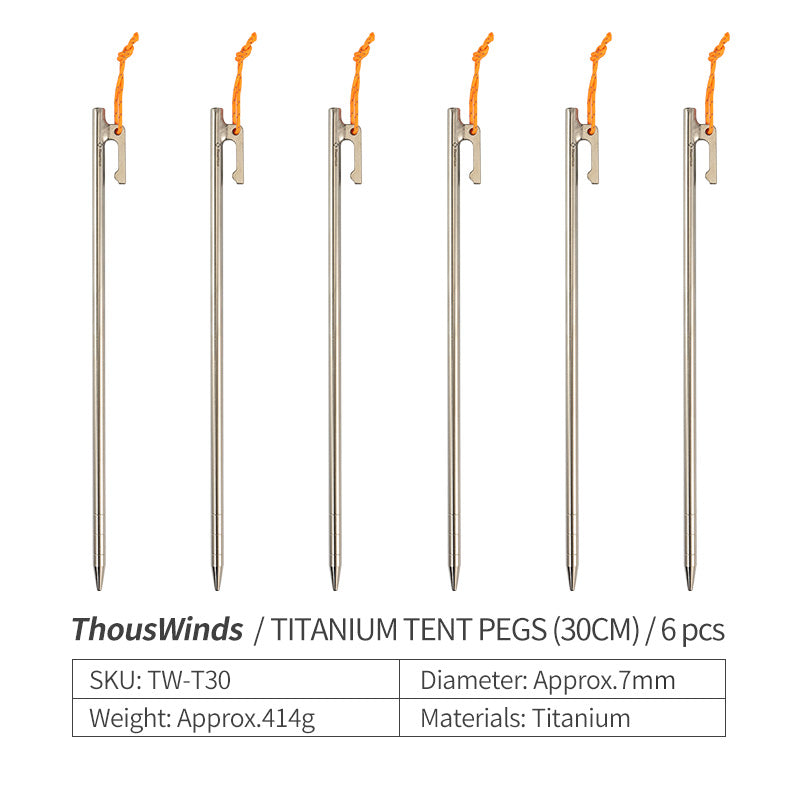 Ultralight Titanium Tent Pegs