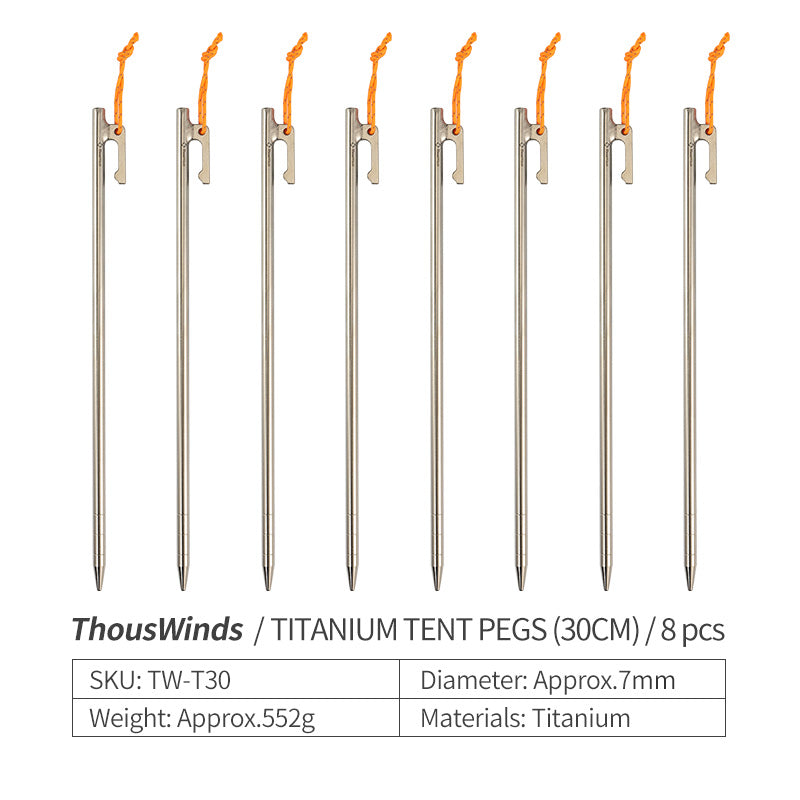 ThousWinds Ultralight Titanium Tent Pegs