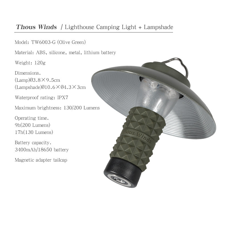ThousWinds LIGHTHOUSE Micro Camping Lamp