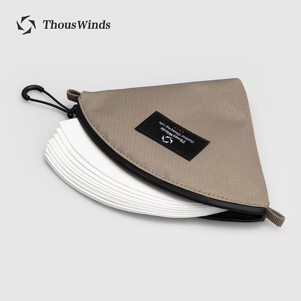 Thous Winds v60 Coffee Filter Storage Bag Hanging Ear Hand Brewed Outdoor Fan Filter Storage Bag